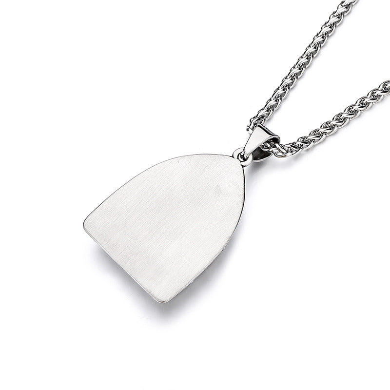 Steel Necklace – Statement Zodiac Amulet