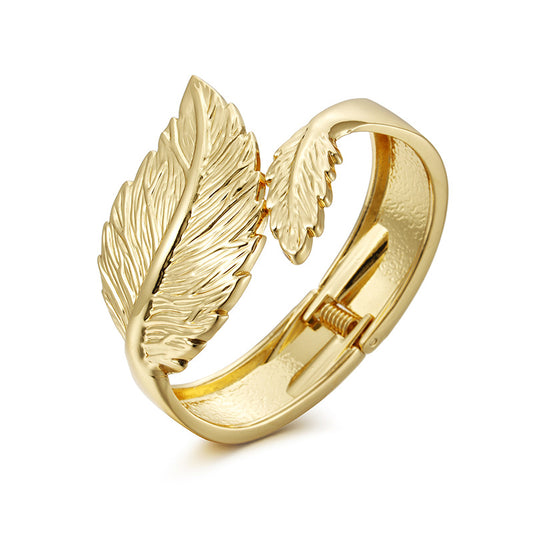 Smear Leaf Metal Bracelet from Vienna Verve Collection