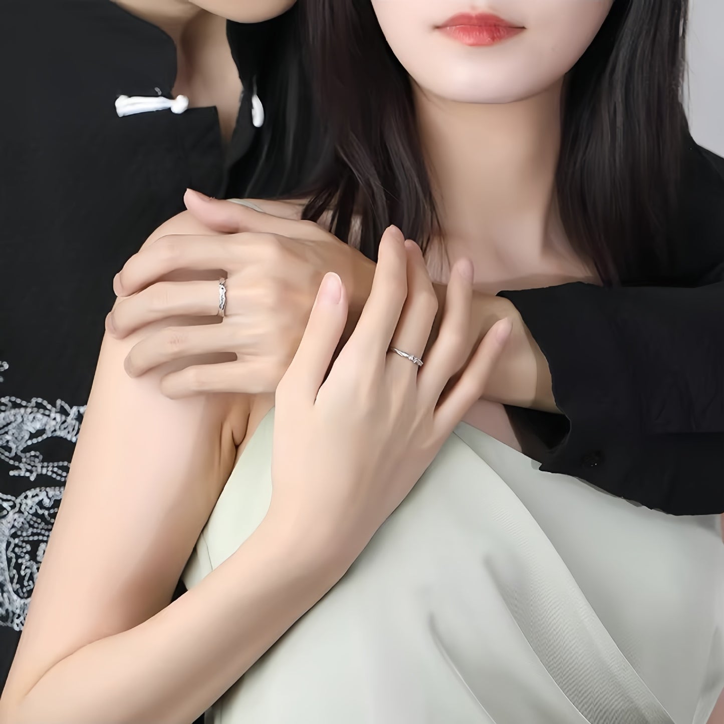 Starlight 925 Sterling Silver Couple Ring For Couples Gift