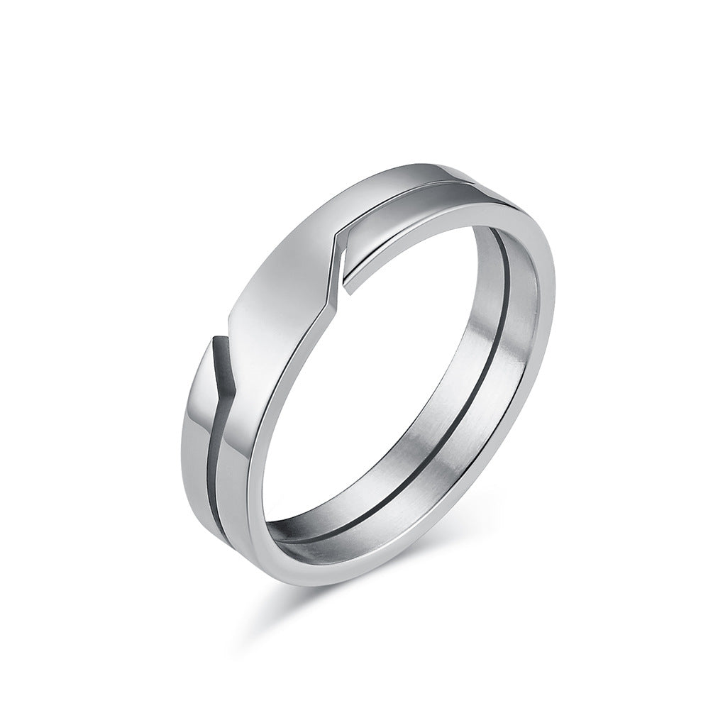 Planderful Everyday Genie Personalized Unisex Stainless Steel Ring Smooth Minimalist Band Sizes 7 To 12