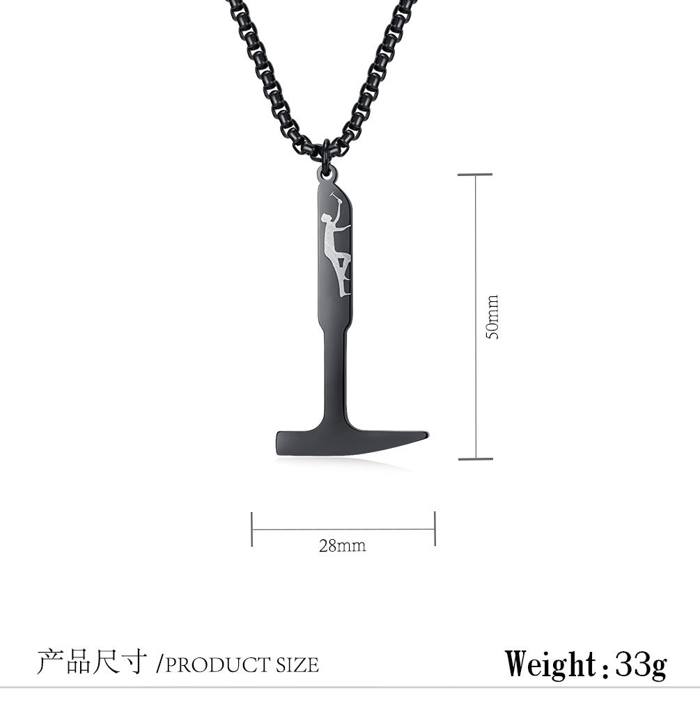 Shawshank Redemption Hammer Pendant Necklace For Film Fans Planderful Durable Titanium Steel Jewelry