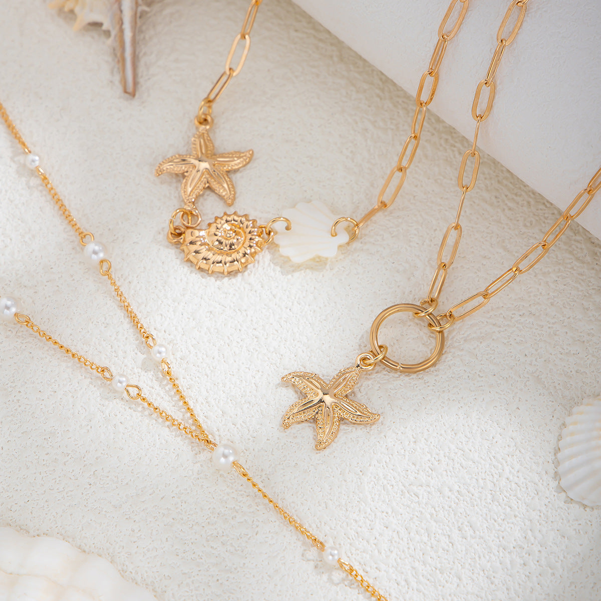 Planderful Vienna Verve Necklace Set – Elegant Ocean-Inspired Design