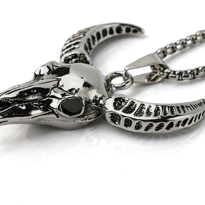Vintage Boys Stainless Steel Pendant Necklace