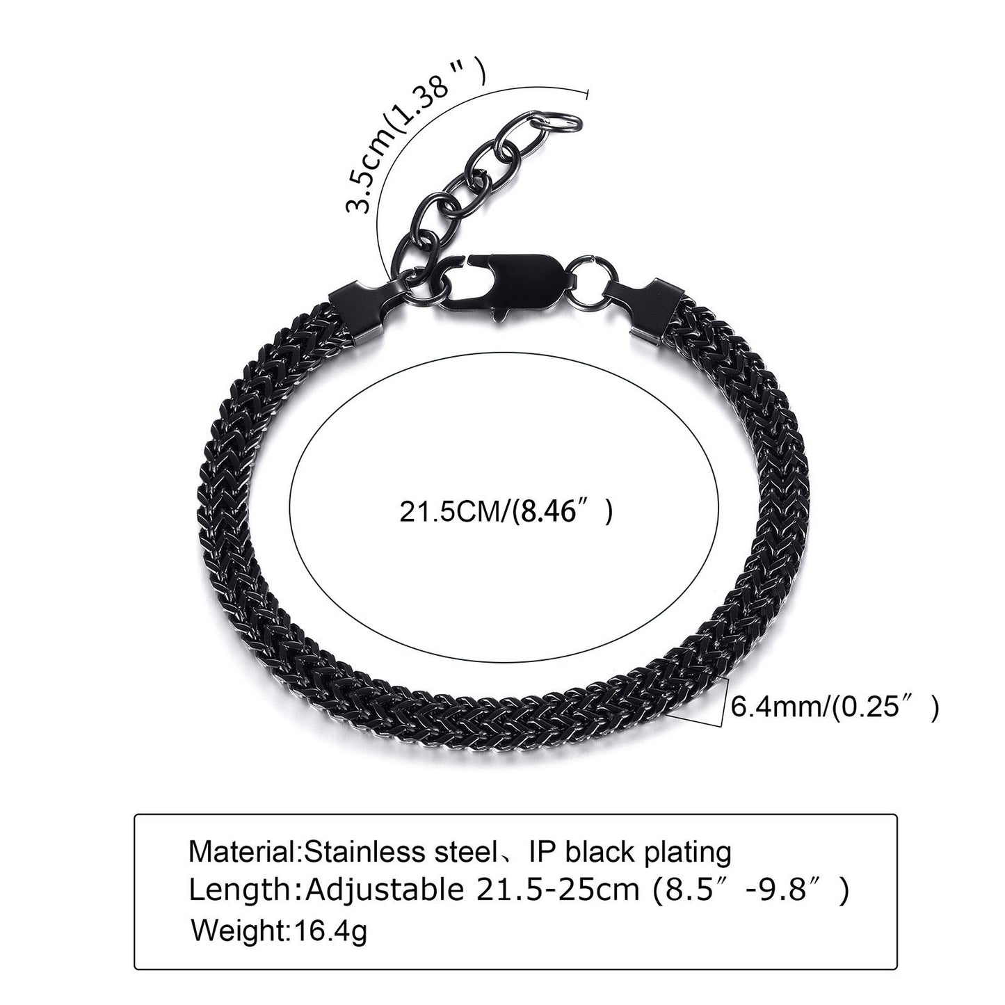 Men's Simple And Fashionable Stainless Steel Chain Bracelet