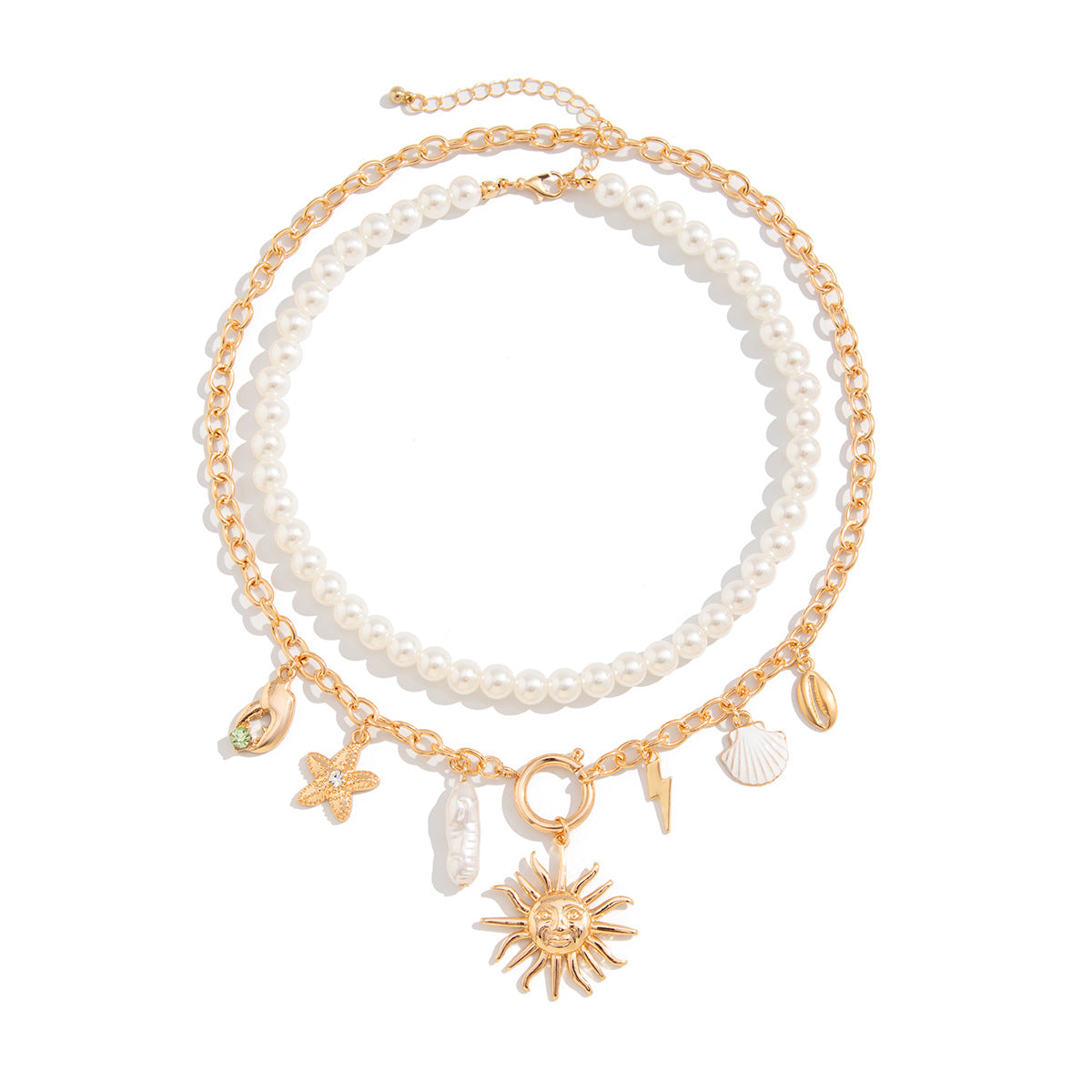 Planderful Vienna Verve Necklace – Elegant Multi-Layered Beach Design