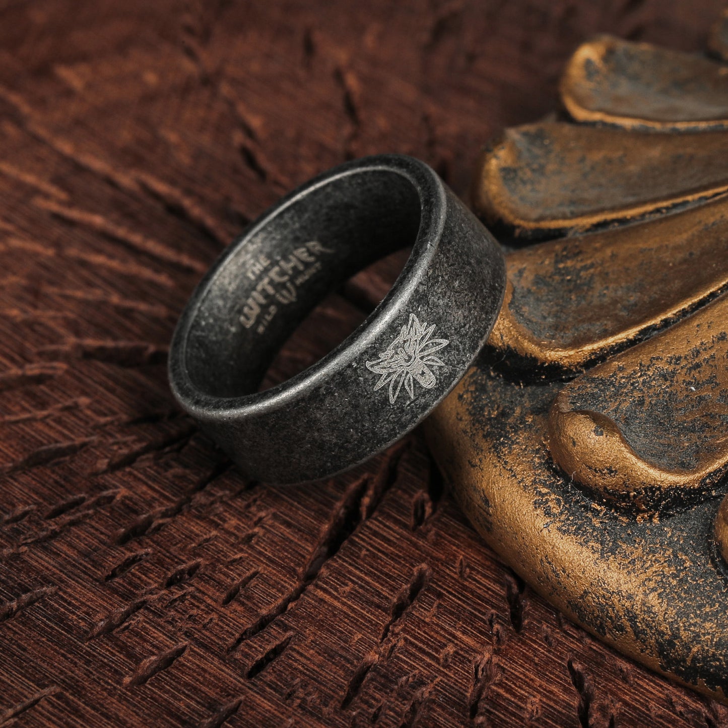 Planderful The Witcher Wolf Head Stainless Steel Ring For Men And Unisex Protection