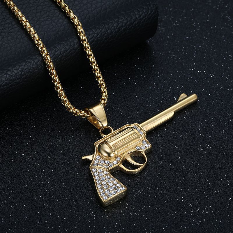 Steel Necklace – Statement Hip Hop Pendant Necklace
