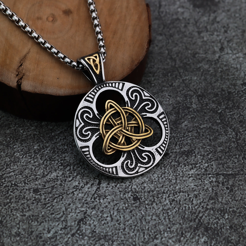 European and American Style Viking Celtic Knot Pendant Necklace