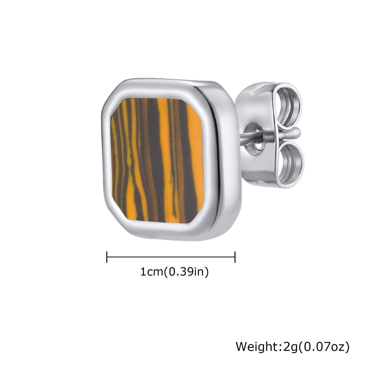 Stainless Steel Inlay Earrings — Six Styles