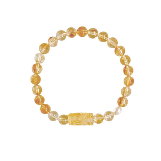 Tiger Eye & Citrine Couple Bracelet