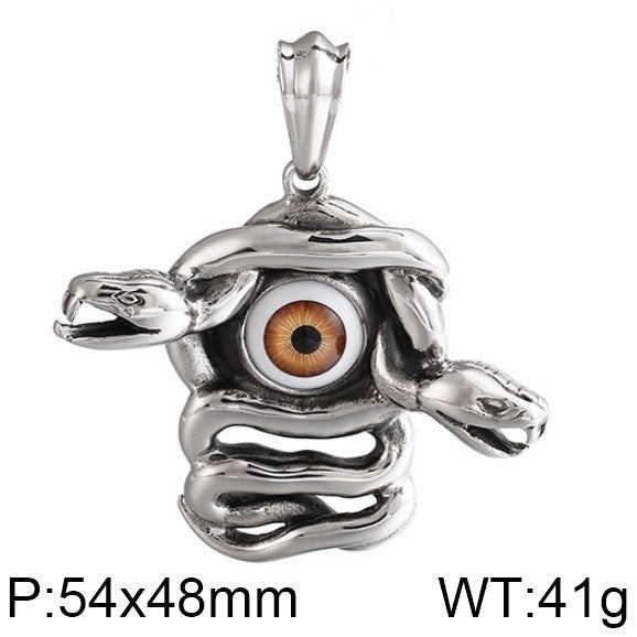 Planderful Snake Pendant Personalized Men Retro Punk Style