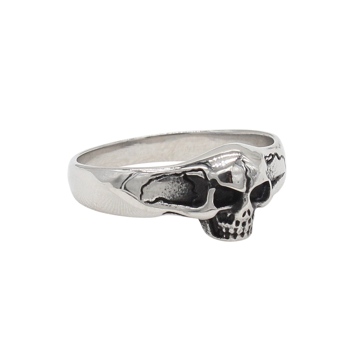 Planderful Jewelry Everyday Genie Retro Skull Steel Ring For Men An Elegant Statement