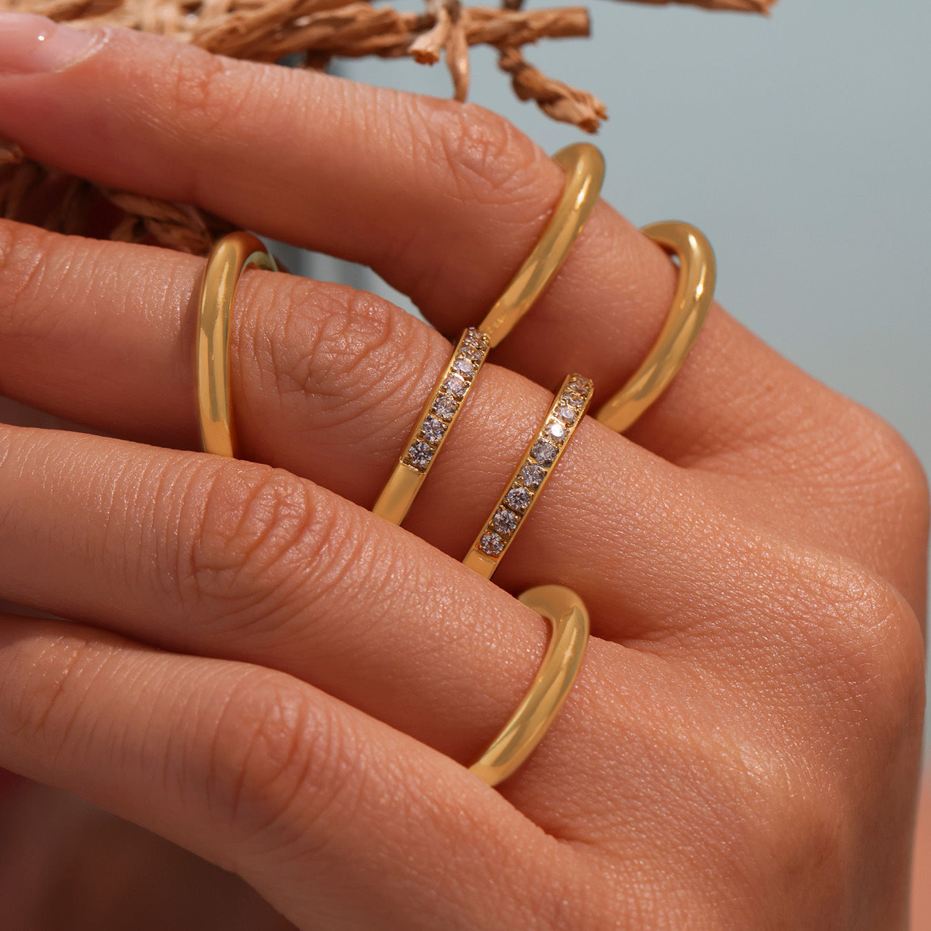 Planderful Zircon Ring Stackable For Everyday Commuters