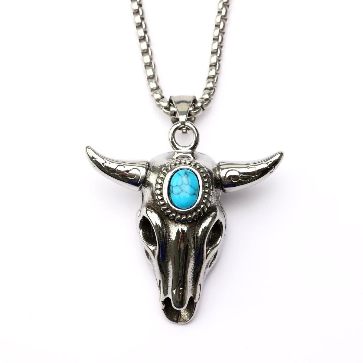 Vintage Stainless Steel Men's Pendant Necklace