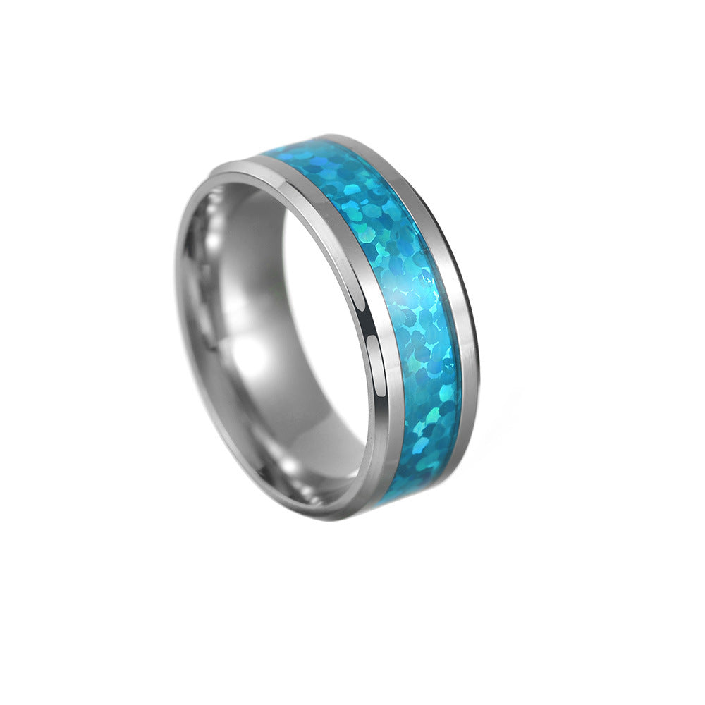 Titanium Steel Ring Bracelets - Blue Imitation Australian Treasure Collection