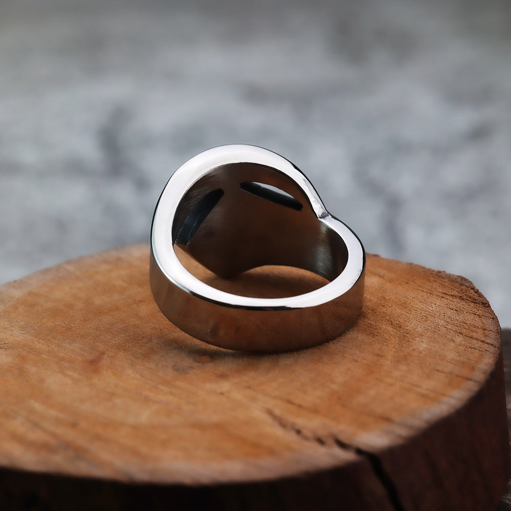 European and American Fashion Hexagram Viking Ring for Men