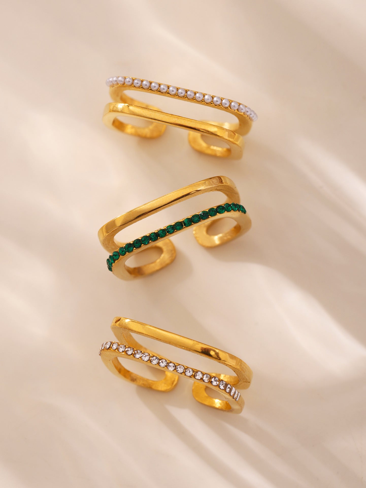 Planderful Personalized Zircon Ring For Women Open Index