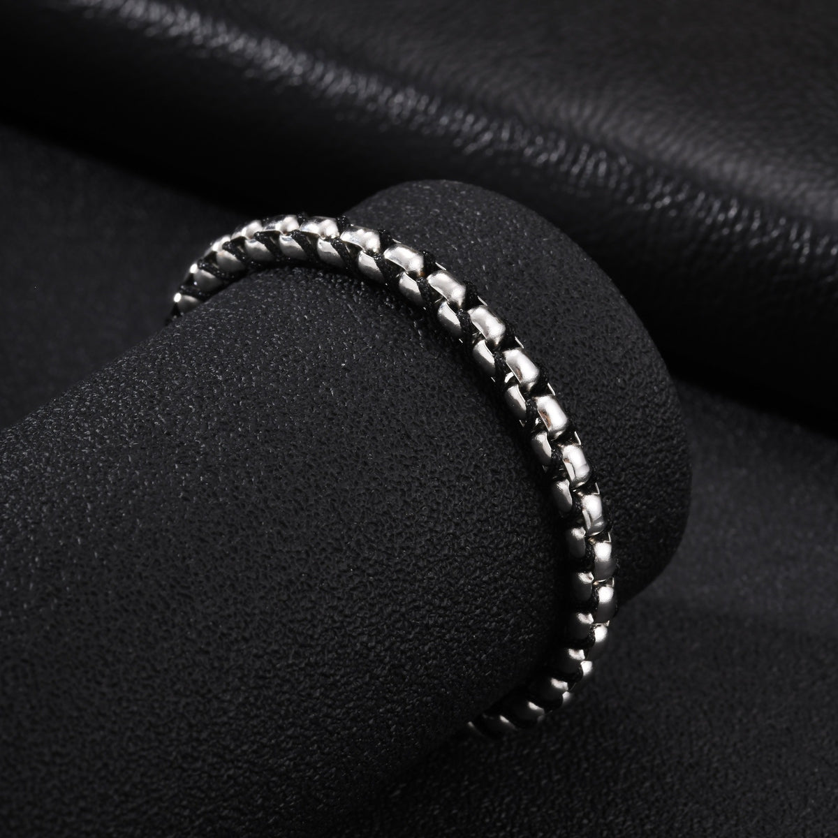 Pearl Braided Stainless Steel Bracelet Unisex