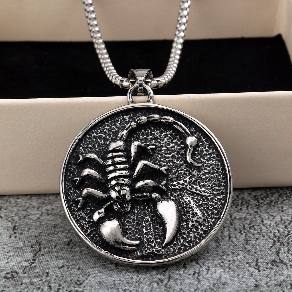 Vintage Scorpion Stainless Steel Men's Ring