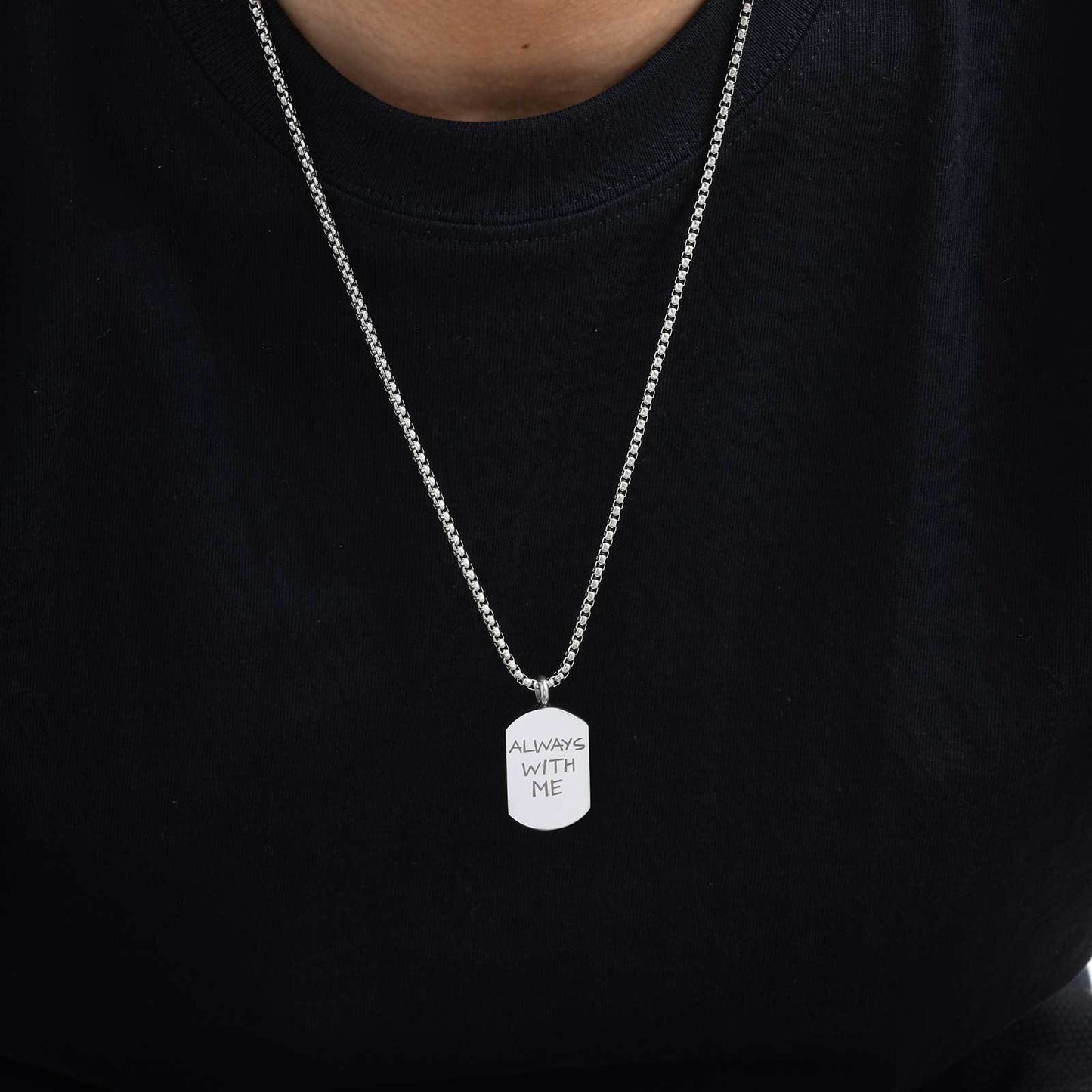 Planderful Elegant Titanium Steel Urn Necklace For Men