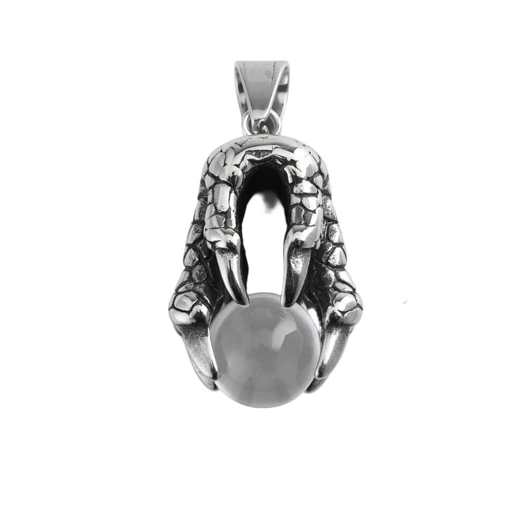 Vintage Dragon Stainless Steel Pendant Necklace