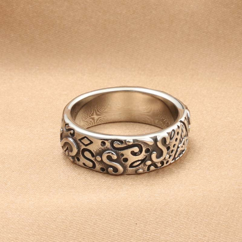 Titanium Steel Masonic Eye Ring for Men - Retro Trendy Stainless Steel Accessory