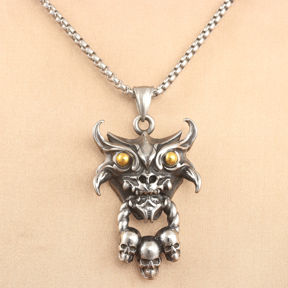 European And American Stainless Steel Animal Sheep Pendant