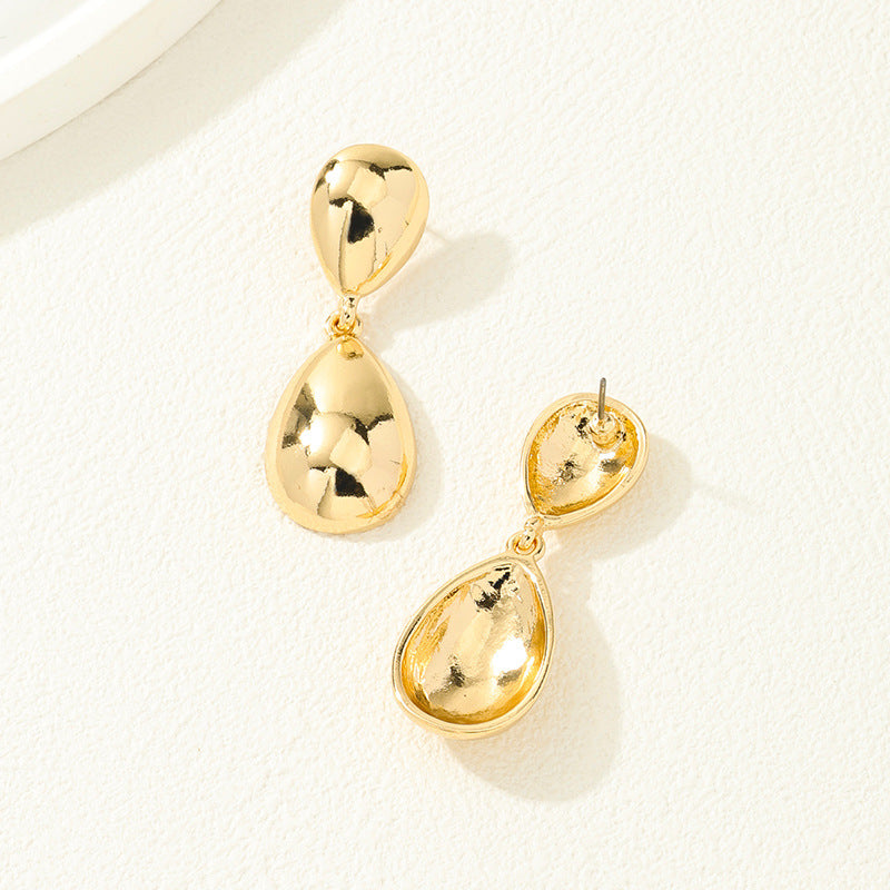 Retro Glossy Water Drop Earrings - Vienna Verve Collection