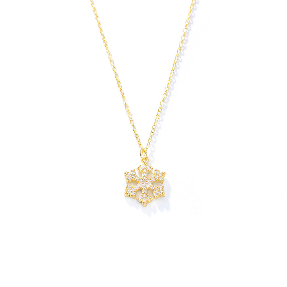 Sense Flash Diamond Necklace Qixi Festival Gift Japan And South Korea S925 Sterling Silver