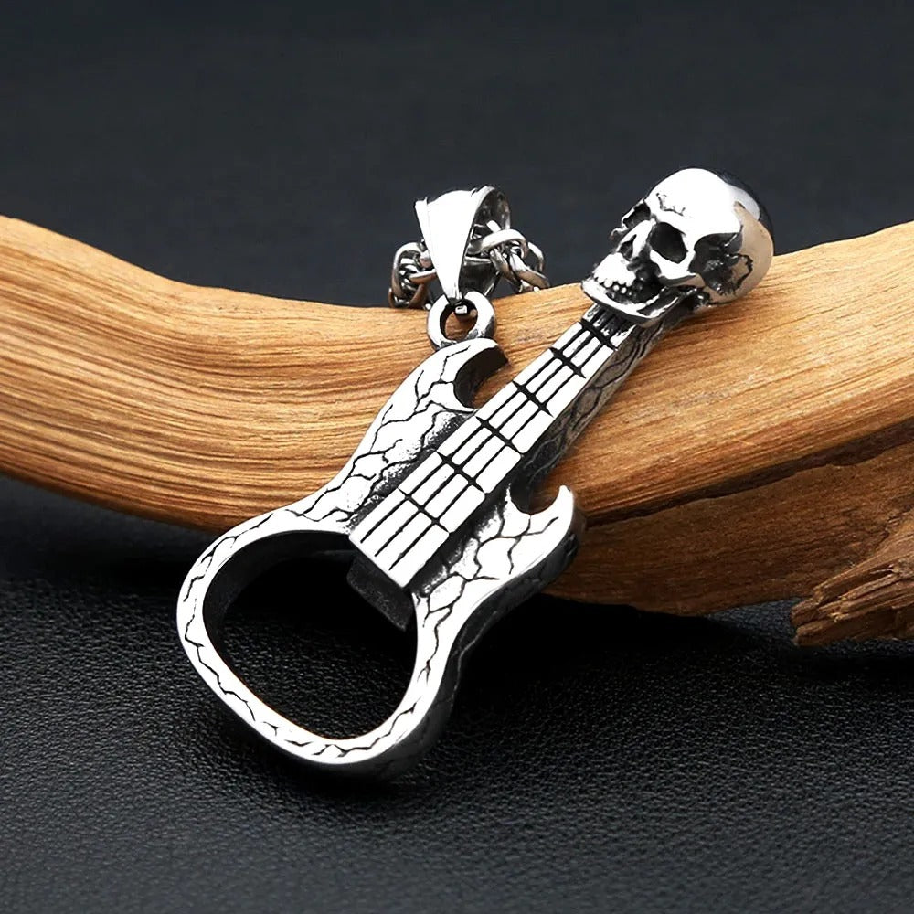 Skull Viking Stainless Steel Men's Pendant Necklace