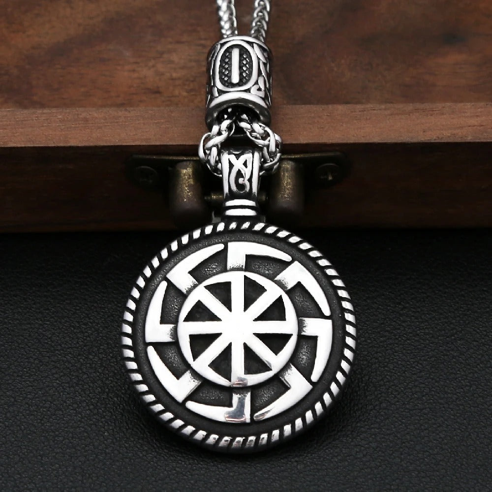 Viking Sun Pendant Necklace