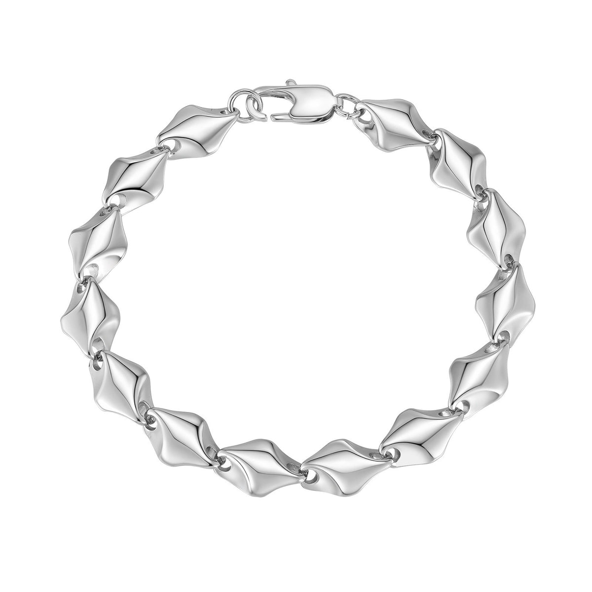 Geometric Stainless Steel Bracelet for Men