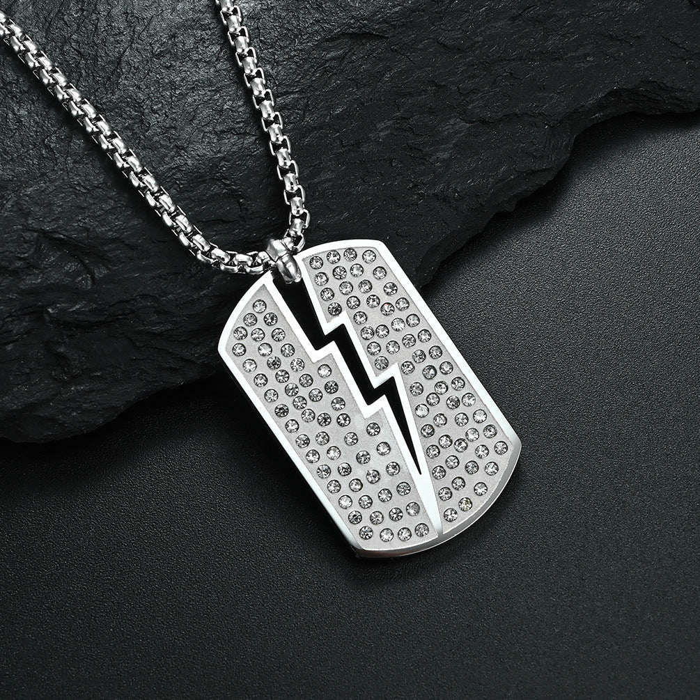 Stainless Steel Zircon Necklace