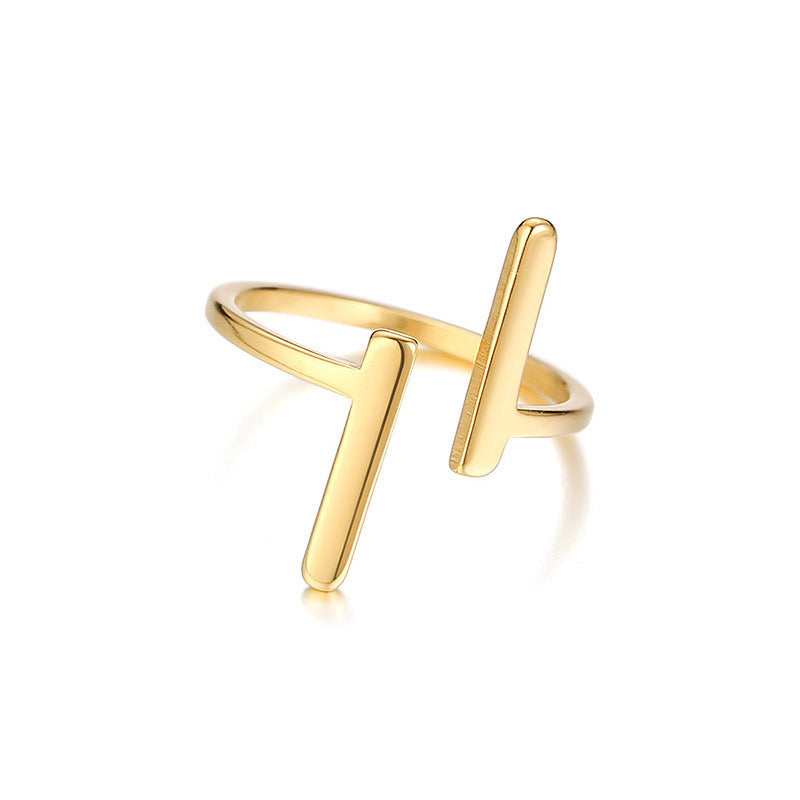 Small And Simple Stainless Steel Ring Gold Women's Ring