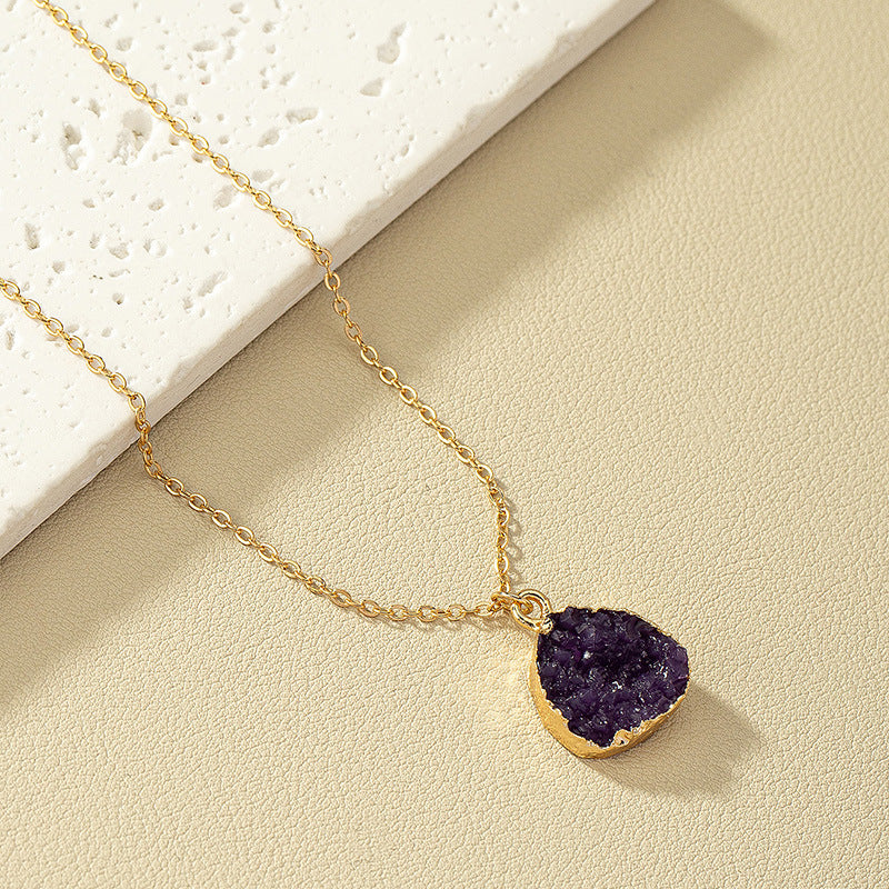 Chic Cold Wind Resin Pendant Necklace - Vienna Verve Collection