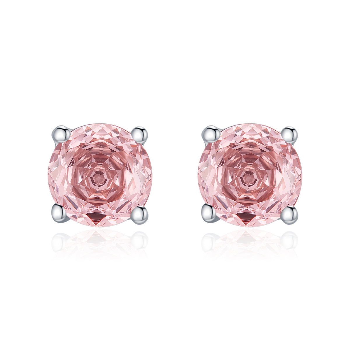 925 Sterling Silver Rose-Cut Stud Earrings