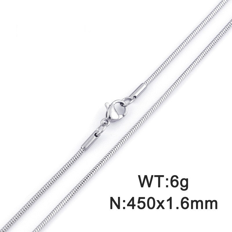 Foreign Trade E-Commerce Supply Stainless Steel Men's And Women'S Necklaces, Jewelry, Titanium Steel