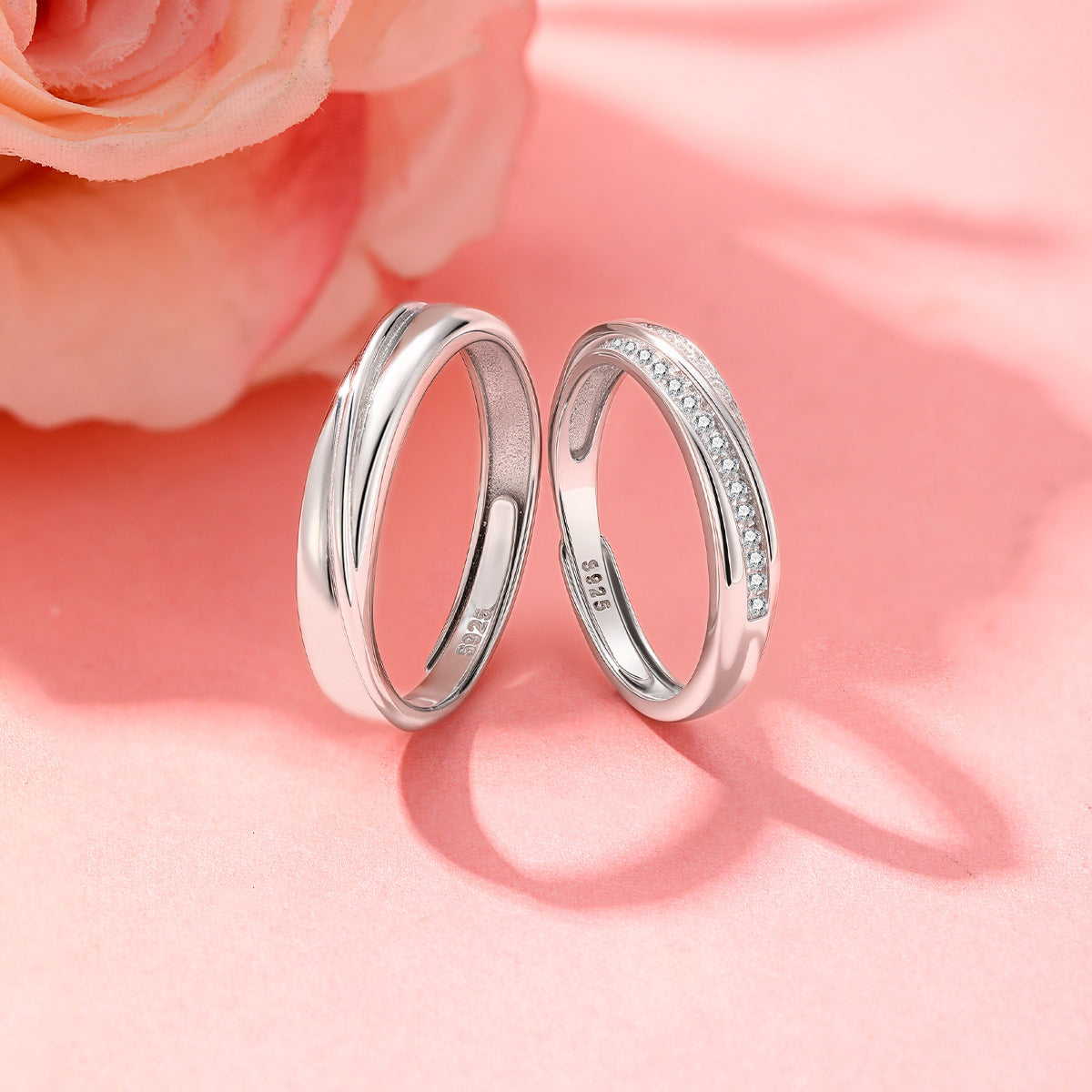 Mobius Pair S925 Sterling Silver Ring