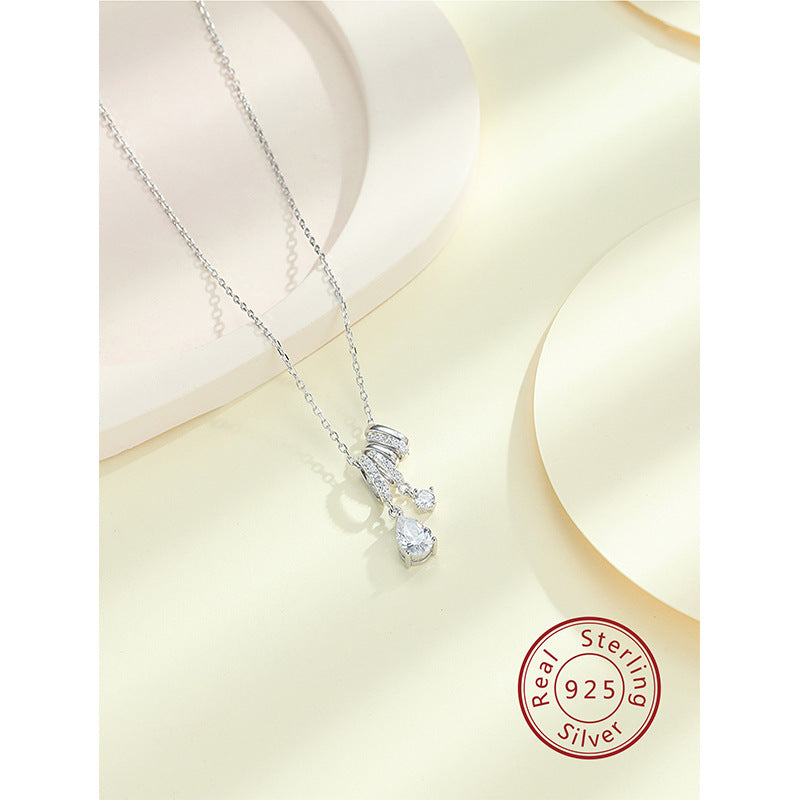 Korean Version 925 Sterling Silver Women's Pendant Necklace