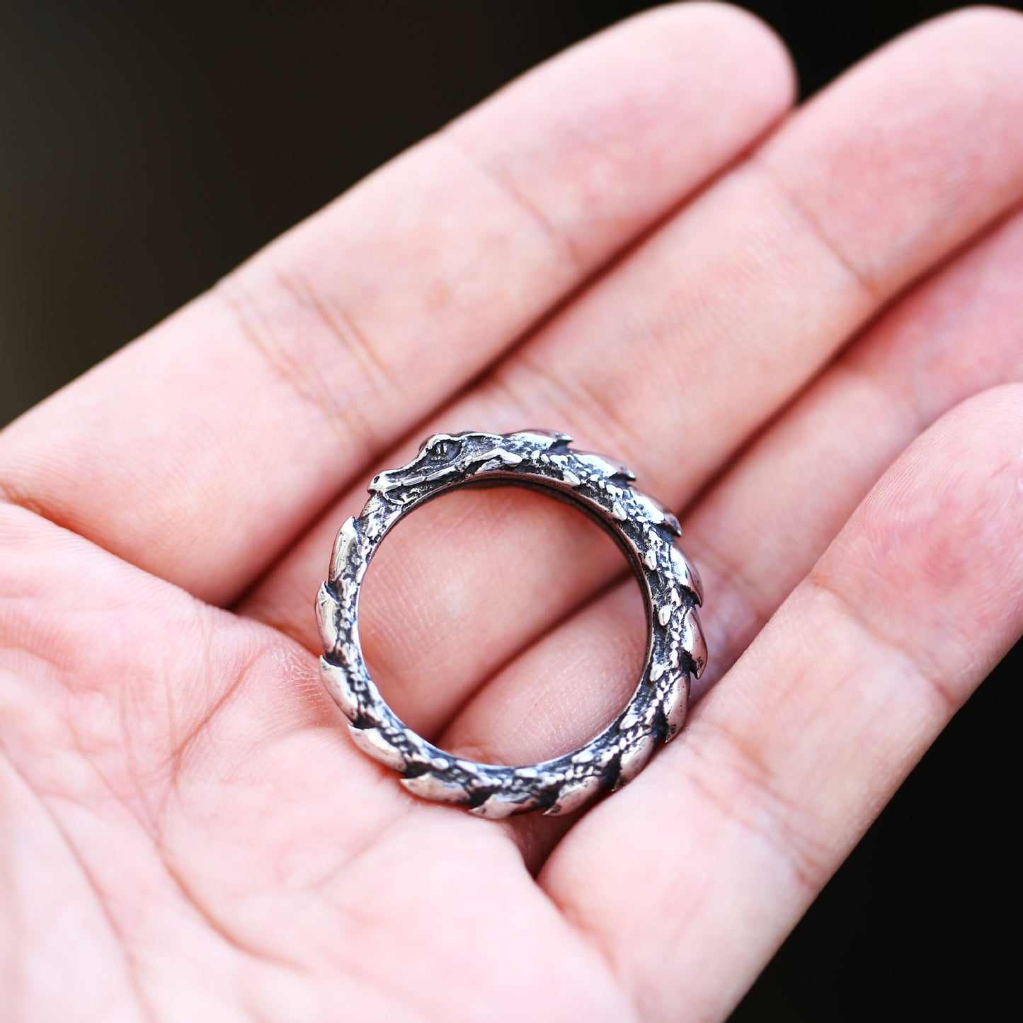 Retro European and American Titanium Steel Dragon Pendant for Men - Wholesale Stainless Steel Jewelry