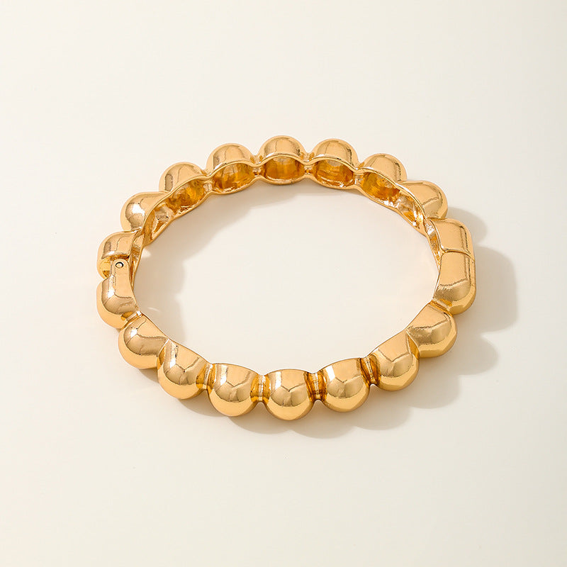 Planderful Vienna Verve Bracelet Set – Creative Heavy Metal Geometric Design