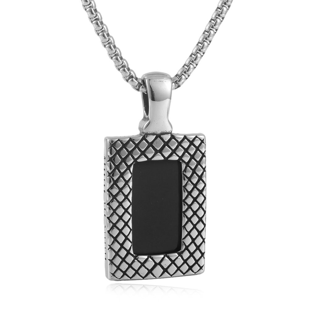 European And American Stainless Steel Pendant Necklace For Men