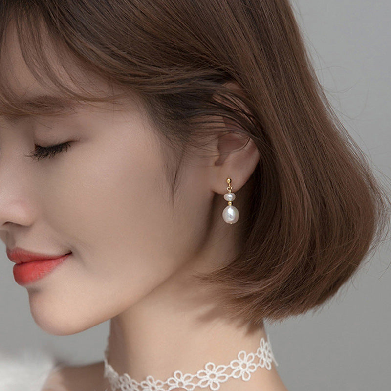 Fortune's Favor Freshwater Pearl and Sterling Silver Clip-on Earrings