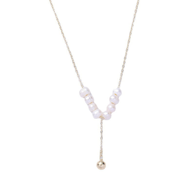 Freshwater Pearl Y-Shaped Necklace