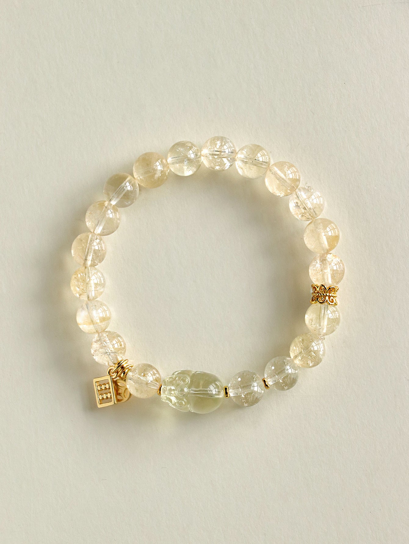 Planderful Fortune's Favor Bracelet – Elegant Citrine Pixiu Design