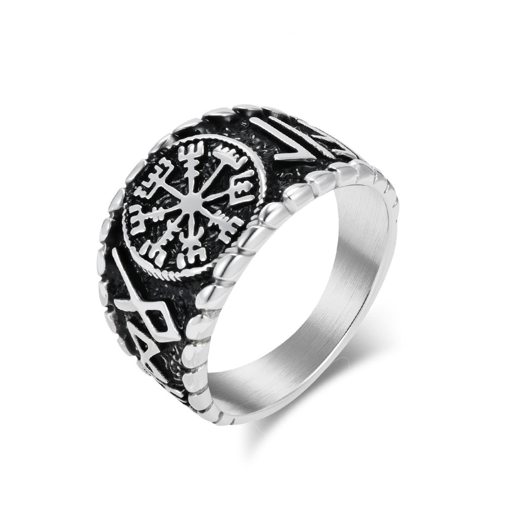 Planderful Viking Ring For Men Durable Rune Jewelry