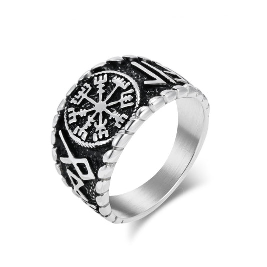 Planderful Viking Ring For Men Durable Rune Jewelry