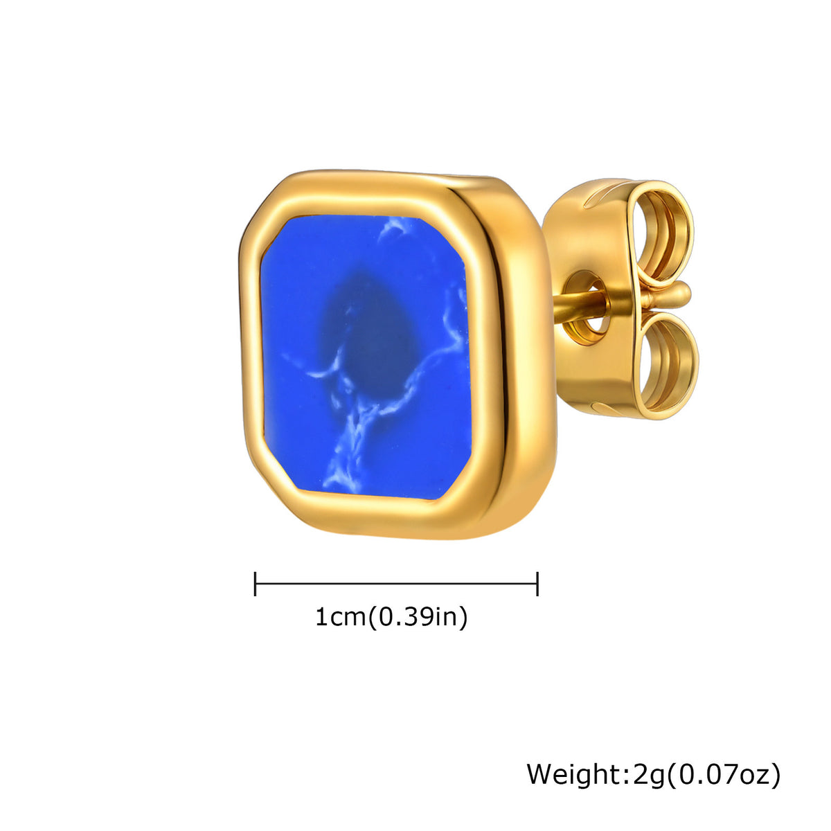 Stainless Steel Inlay Earrings — Six Styles
