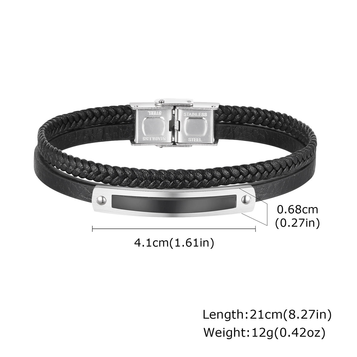 Black Stainless Steel Bracelet