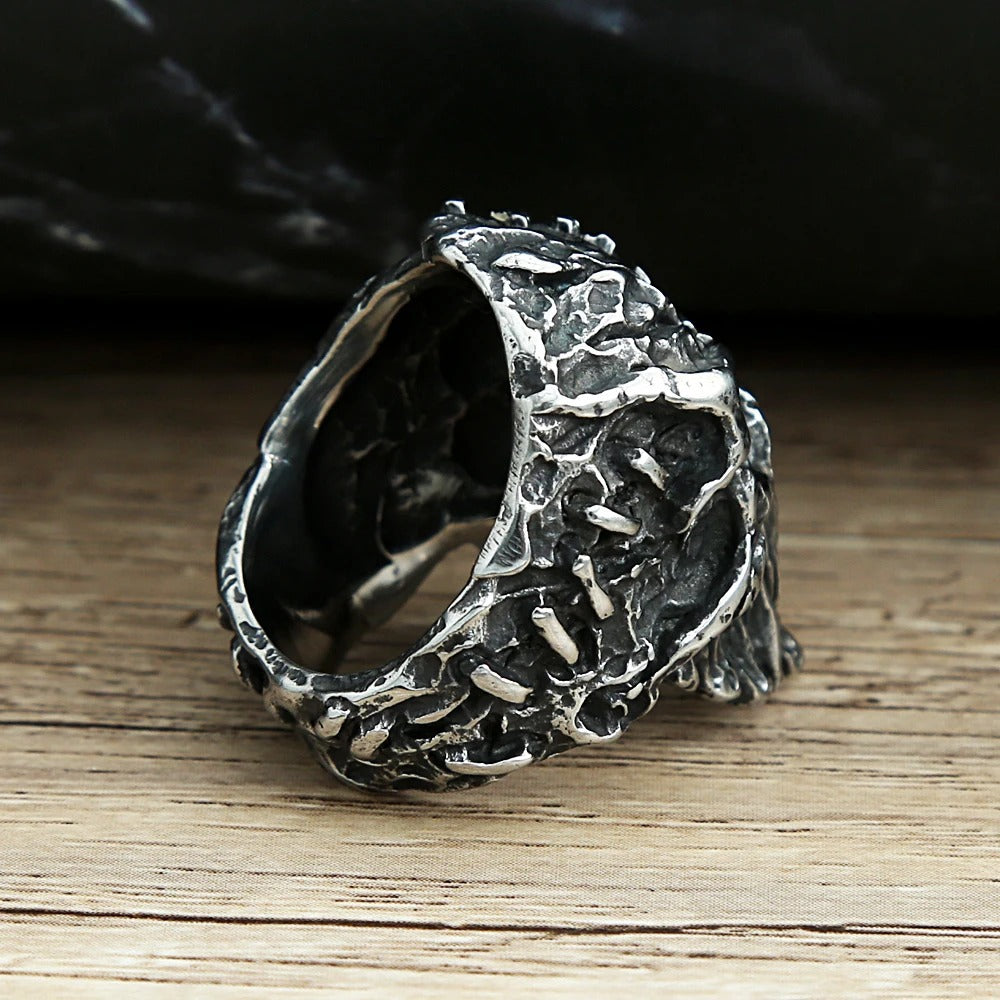 Punk Skull Stainless Steel Men's Ring